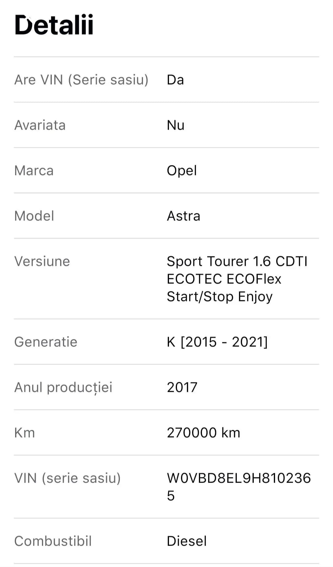 OPEL Astra 2017 — imagine 11